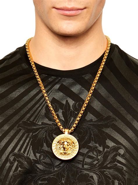 green gold versace|Versace gold jewelry for men.